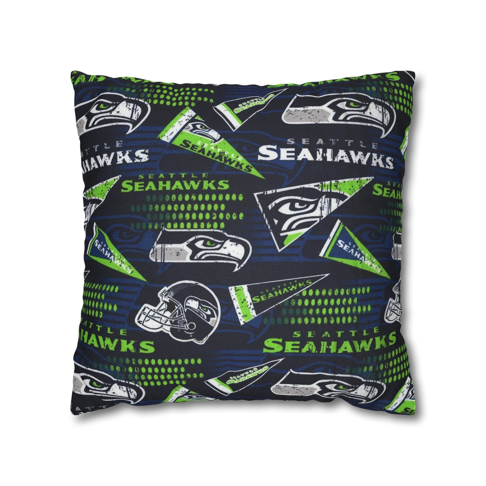 Seattle Seahawks Spun Square Pillowcase