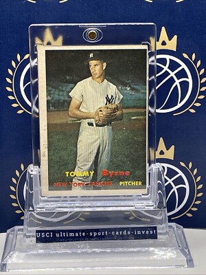   1957 Topps #108 Tommy Byrne-EX-*rare**NY Yankees* % Vintage*