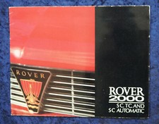 ROVER 2000 SC TC AND SC AUTO P6 1968 VINTAGE CAR BROCHURE - EXCELLENT CONDITION