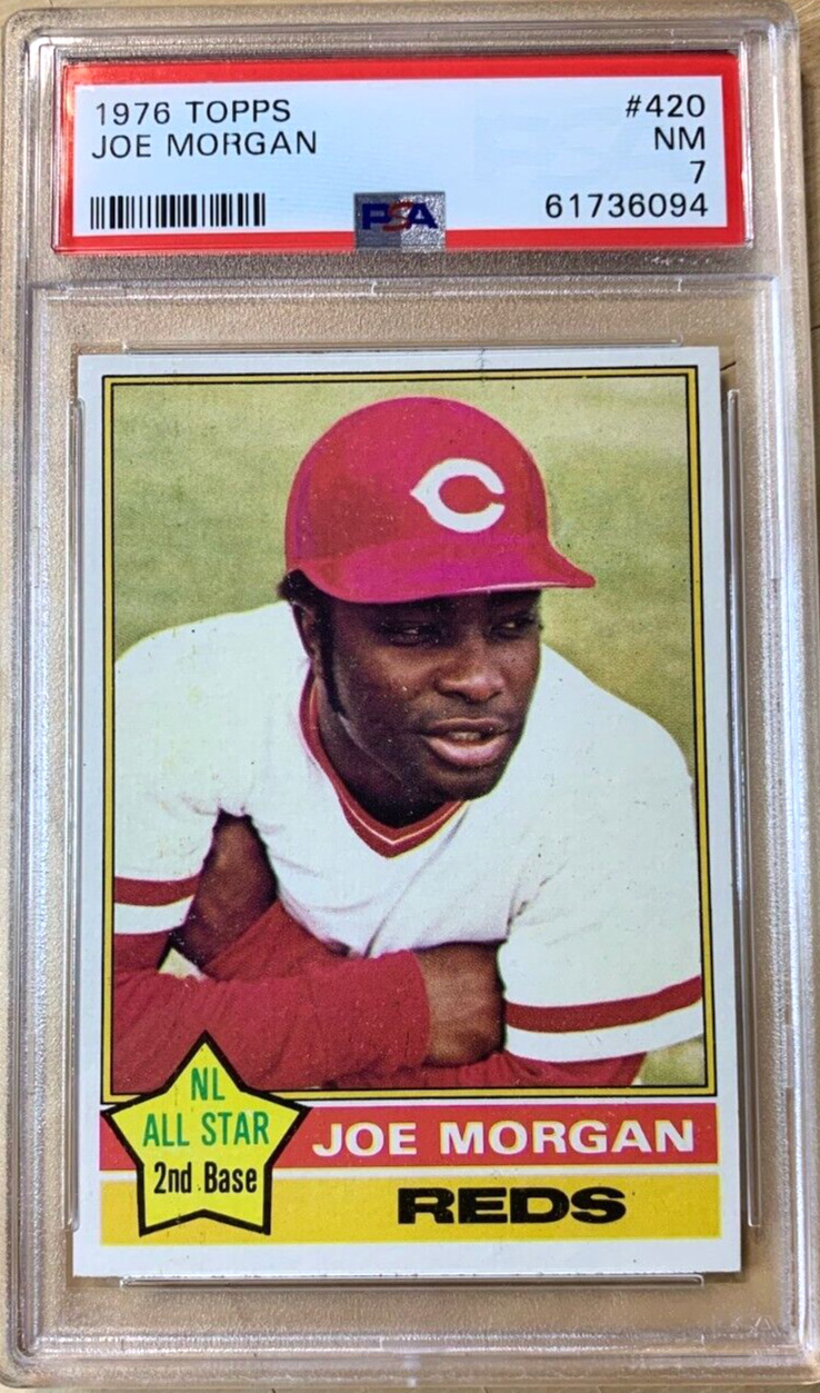 1976 Topps Baseball #420 Joe Morgan Reds PSA 7 Nicely Centered