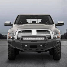 Front Fits for 2010-2018 Dodge Ram 2500 3500 w/ D-ring & Winch Plate Bumper