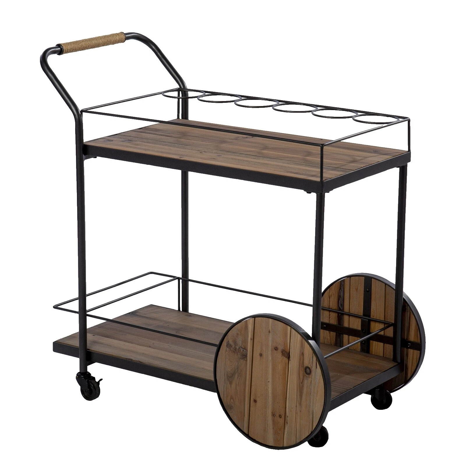 Solid Wood Kitchen Bar Carts & Serving Carts