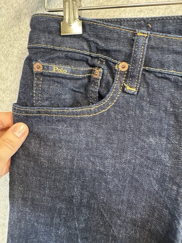 Polo Ralph Lauren Jeans The Hampton Straight Youth Size L 14/16 Dark Wash EUC - Picture 3 of 17