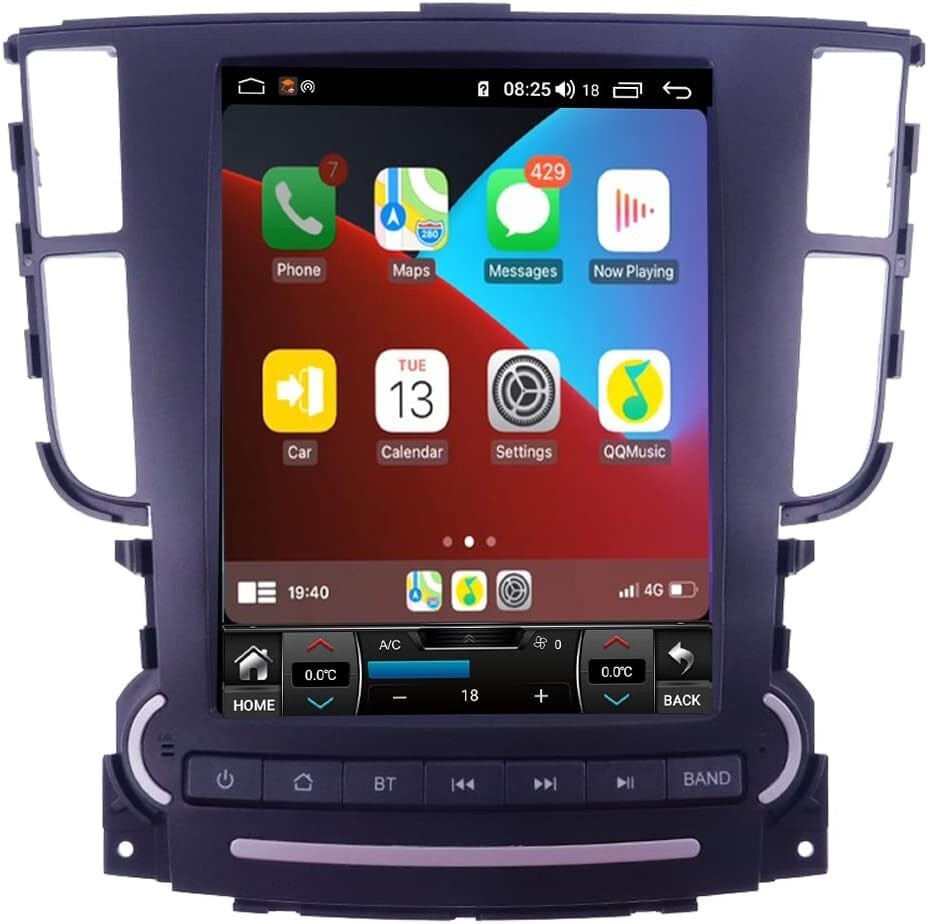 10.4" 4+64GB Car Radio Carplay Stereo GPS Navi AHD For Honda Acura TL