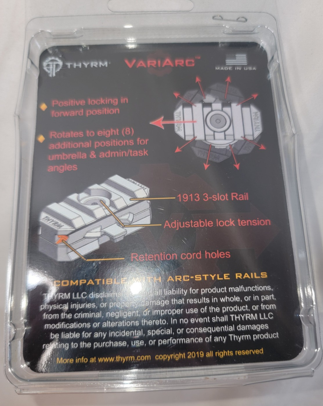 THYRM VariArc - Indexing Helmet Mount - TAN - # VA004 - NIB