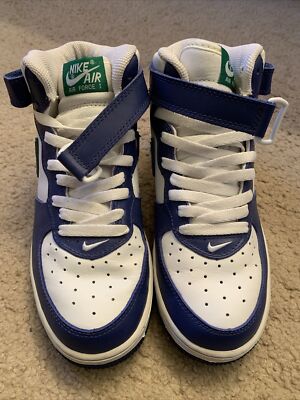 2004 Nike Air Force 1 White Sport Royal Black Nike Air Force 1 Low White / Sport Royal / Black (Size 11.5  main image 4