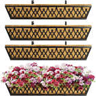 4 Pack 30 Inch Window Boxes Planters Railing Planter Box with Adjustable Bracket