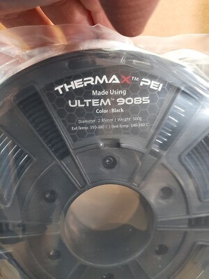 3DXTECH THERMAX PEI (Ultem 9085) Black 2.85mm 500g (1.1lbs) 3D Printer Filament