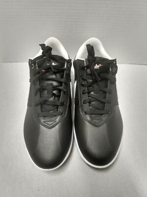 New Nike Cortez G Swarovski X Lady's Golf Shoe Black-White size