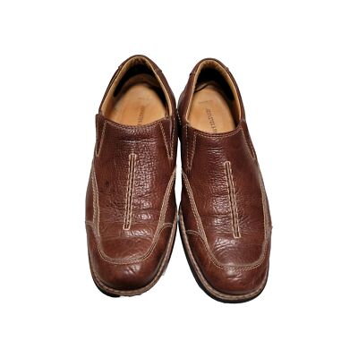 Johnston Murphy Loafers M Brown Sheepskin Leather Slip On Shoes  20-7468