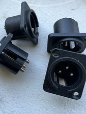 Neutrik NC3 3pin Panel Mount Male (4pcs)Neutrik