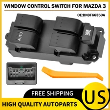 ✅BN8F66350A For 2004-2009 Mazda 3 Master Power Window Control Switch Driver Side