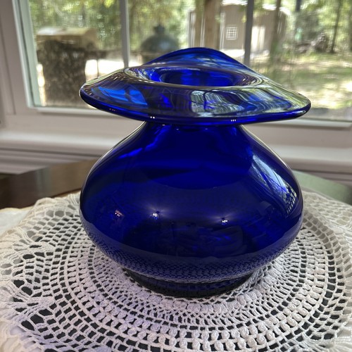 Wanda Jack In The Pulpit. Hand Made In Poland. Cobalt Blue. Vintage. Labeled