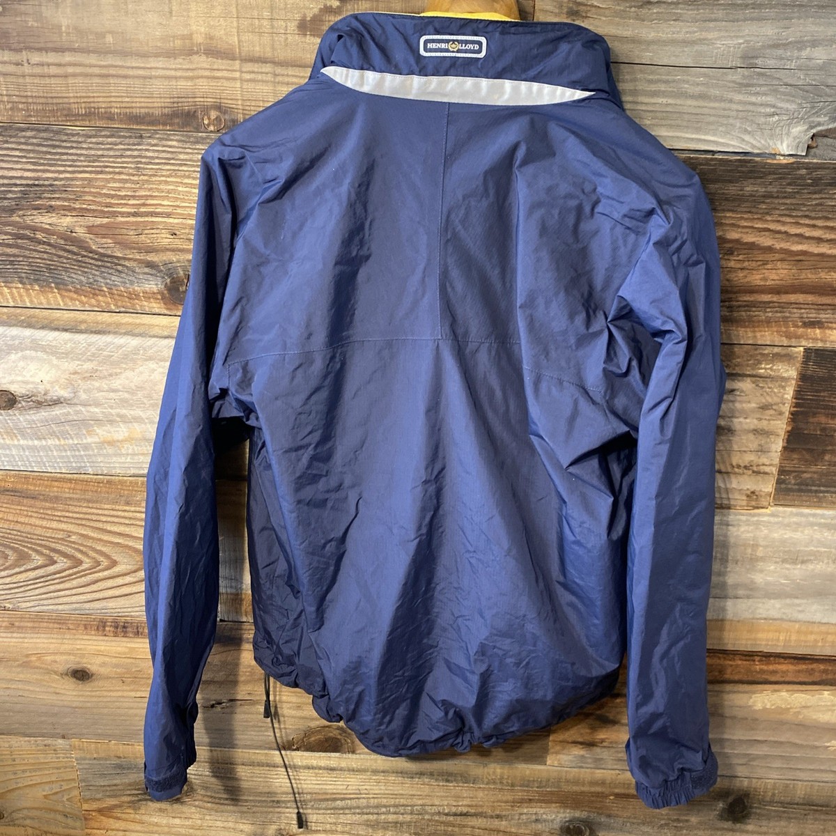Henri Lloyd Blue & Yellow Sailing Full Zip Jacket Windbreaker Size