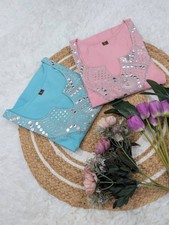 Women Designer silk Tunic Kurta Pant Dupatta Set Indian Bollywood Kurti Suit