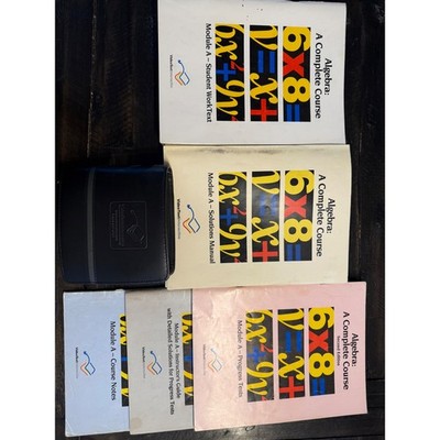 VideoText Interactive Algebra A Complete Course Modules A-F Books & DVDs Set