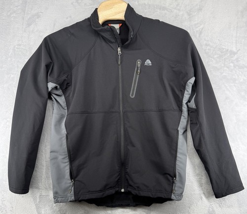 Vintage Nike ACG Jacke schwarz Full Zip Fleece gefüttert Softshell Herren Gr. L - Bild 1 von 7