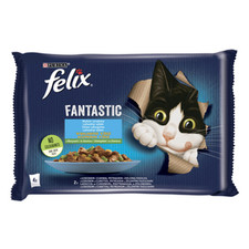 7613039756973 FELIX FANTASTIC MP Ryba z warzywami 4x85g = 340g Nestle Polska S.A