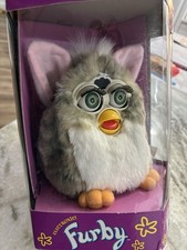 Vintage 1998 Tiger Electronics Furby Gray White Owl 70-800 New in Box NIB