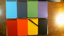 P4 8 Pack Pocket Book Small Notepad Spiral Notebook free mini ball point pen