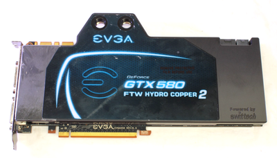 EVGA GEFORCE GTX 580 FTW Hydro Copper 2, 03G-P3-1591-AR, For Parts