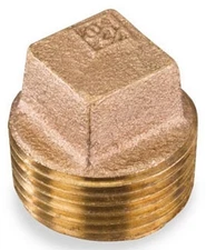 Smith-Cooper 36SS1001L Solid Plug 1/8" Lead-Free Brass Class 125 Male Thread