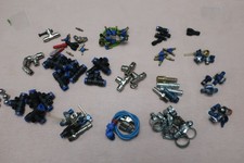 Assorted New & Used pneumatic fittings, complete with storage box all as seen.
