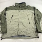 Outdoor Research Revel Hooded Rain Jacket Mens XL Green Pertex Shield