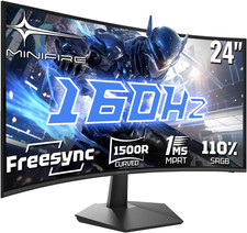 Gaming Curved Monitor 24 Zoll, 160Hz, 1ms, FH...