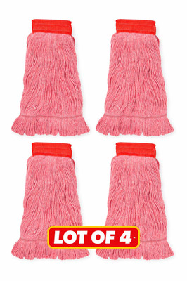 Lot of 4   Keith Kitchen Essentials Cotton String Mop, Large Mop Head Size