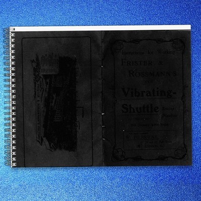 FRISTER ROSSMANN Vibrating Shuttle Sewing Machine Instruction Manual - FASTENED