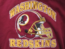 Vintage Washington Redskins Crewneck Sweatshirt Size Large Old Logo Burgundy