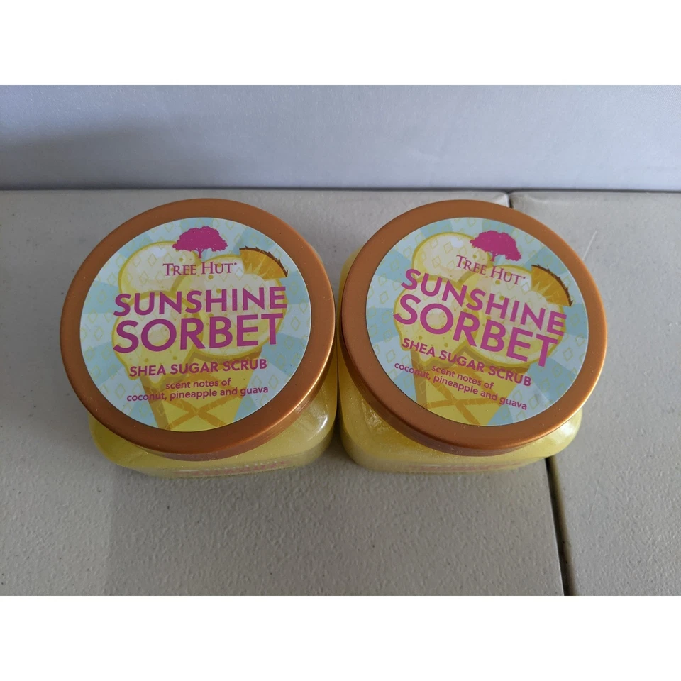 Tree Hut Sunshine Sorbet Shea Sugar Scrub 2pk 18oz Coconut Pineapple Guava Scent - Image 2 of 3