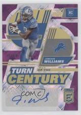 2022 Donruss Elite Turn of the Century Purple 39/49 Jameson Williams Auto qf8
