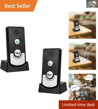 Compact Dual-Channel Wireless Intercom - Ideal for Home, Hotel & Hospital Use