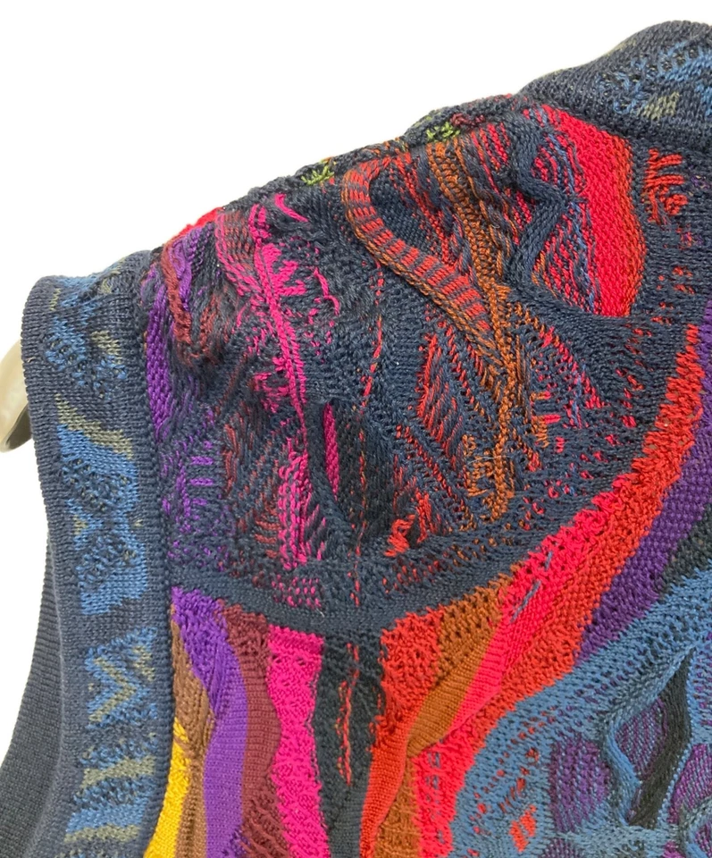 Coogi [Used clothing] 3D knit vest Size: L Multicolor Men - Image 3 of 4
