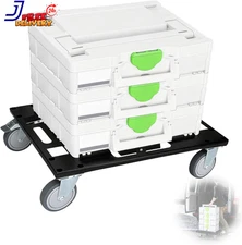 Metal Tool Cart For Festool With 4 Rollers Black Systainer Cart For Festool For 