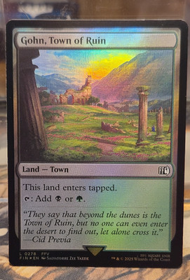 FOIL 0278 Gohn, Town of Ruin Land FFV Black Green Common Final Fantasy Card MTG