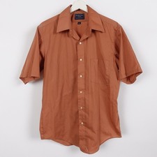 Vintage 70s JC Penney Short Sleeve Button Up Shirt Size Medium Single Needle USA