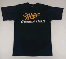 Vintage Miller Genuine Draft Single Stitch T-shirt Size Medium Plain Logo Promo