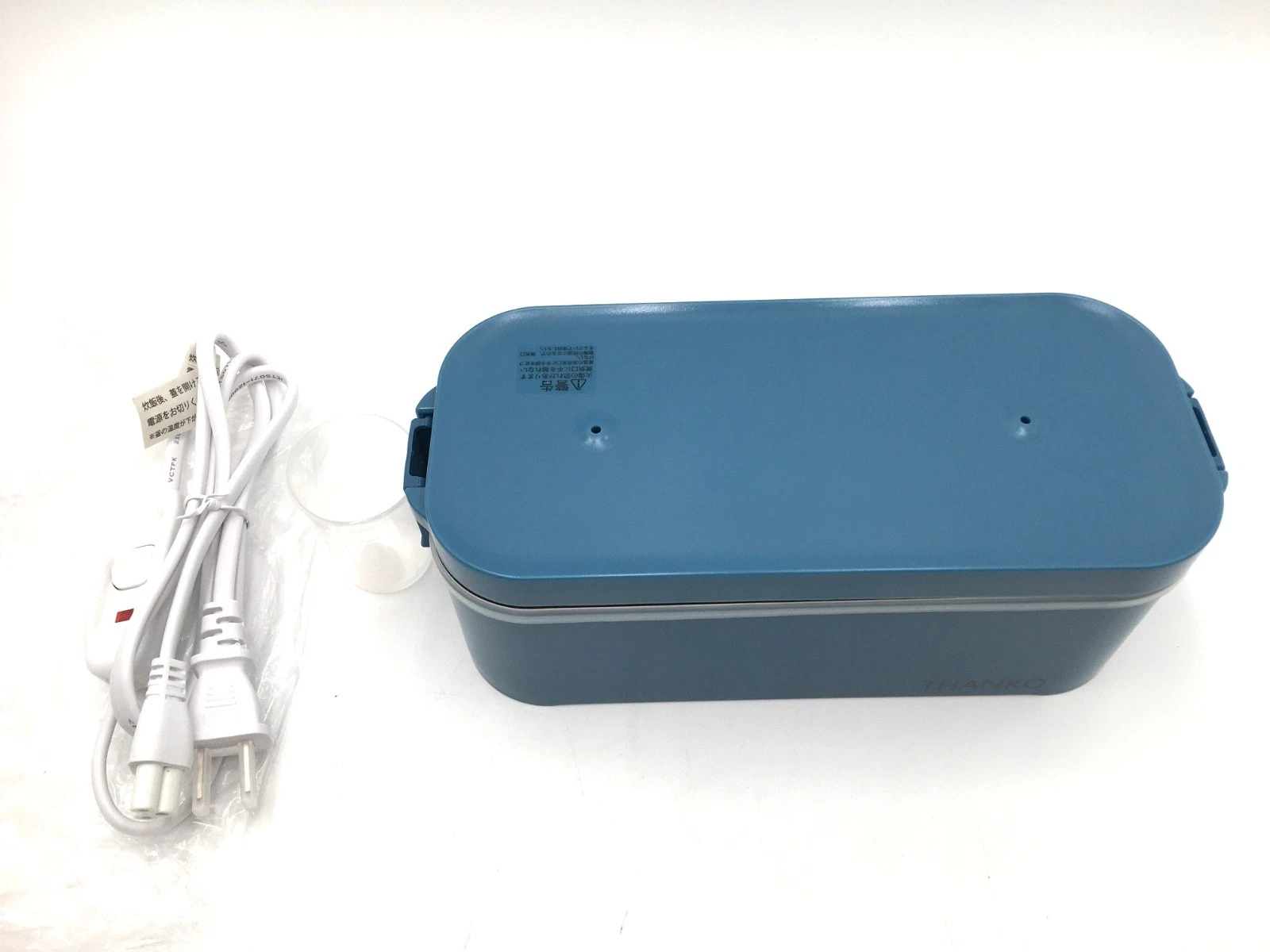 THANKO 100V (Blue) High-Speed Rice Cooker & Portable Lunch Box