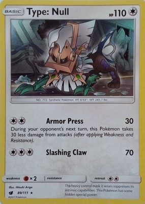 89/111 TYP: NULL | RARE | PURPURROTE INVASION POKEMON KARTE