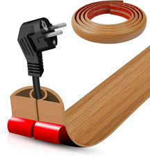 Floor Cord Cover Self Adhesive Cord Hider,10Ft Cable Management, Extension Strip