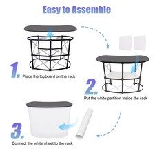 Portable Trade Show Display Counter Exhibition Stand Reception Desk Podium