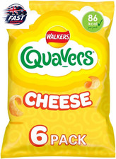 Walkers Quavers Cheese Multipack Snacks 6X16G