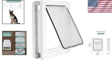 Large Doggie Door with Magnetic Locking Panel for Home Security - Durable  Weat