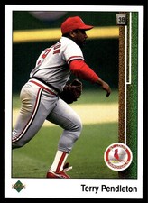 Terry Pendleton 1989 Upper Deck #131 Cardinals MLB READ FREE SHIP AutographDen