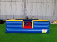 13x13FT Inflatable Gladiator Fighting Arena 4 Person Joust Game for Outdoor Fun