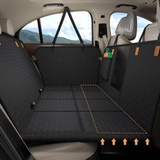 Hundedecke Auto Rückbank[127x62cm],Wasserdicht,Kratzfest mit Hartschale (300