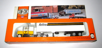 Vintage Tall Box Con-Cor HO Scale Tractor Trailer Truck Herpa 0004-001017